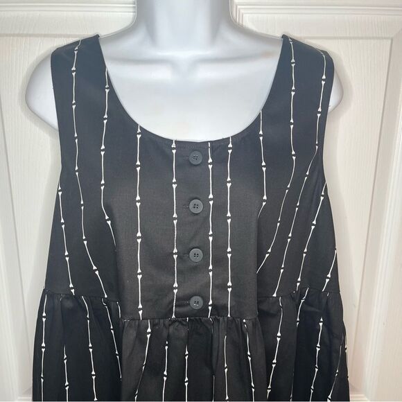 Modcloth Black Friday Striped to the Bone Midi Dress Midi Dress 10 AU 6 US NWT - Picture 7 of 13